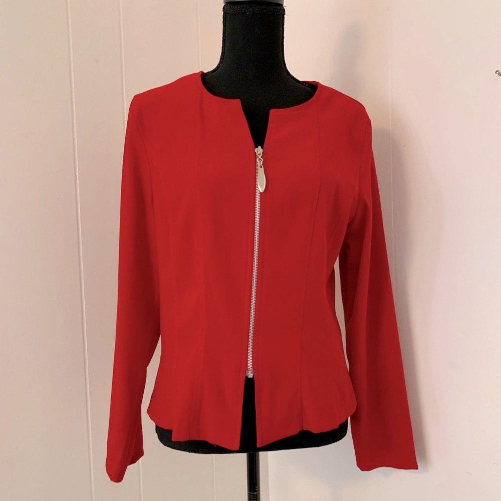 Vintage La Moda Red Princess Cut Jacket
